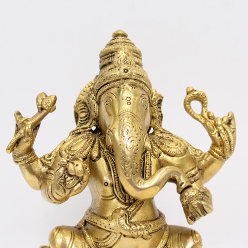 Brass Ganesha Murti For Home Decor