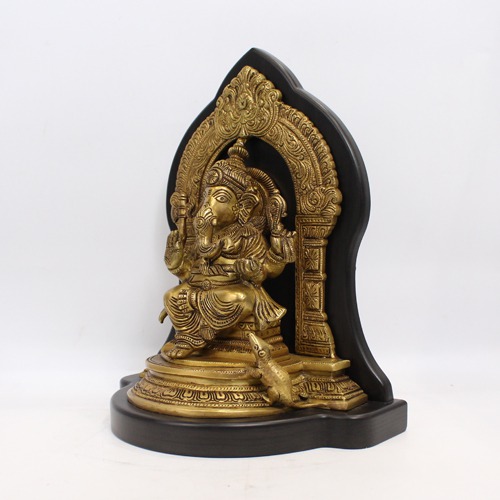 Brass Lord Ganesha Metal Base For Home Decor