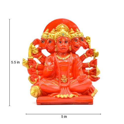 Panchmukhi Five Face Hanuman Bajrangbali for Home and Office