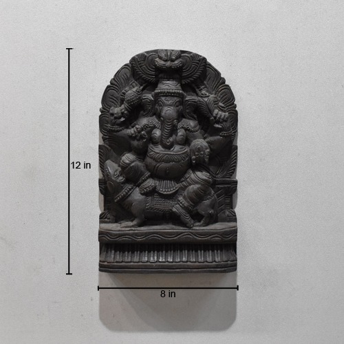 Wooden Ganesha Idol Wall Hanging