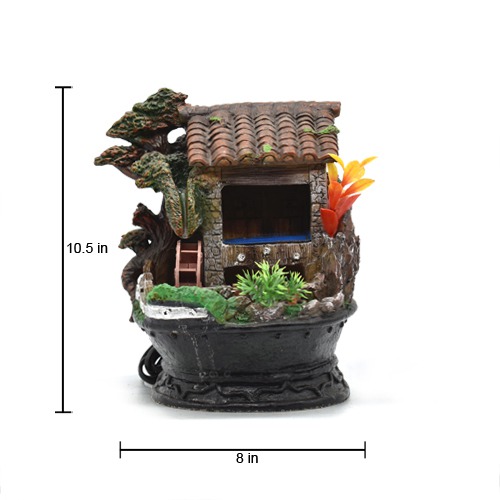 New Fairy Miniature Expression Miniature Fairy Garden Water Fountain For Home & Office Decor