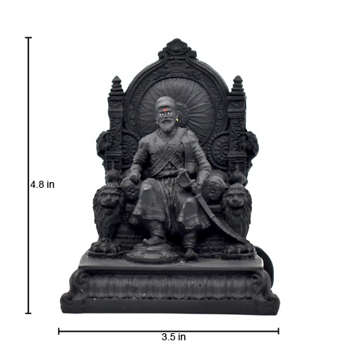 Chhtrapati Shivaji Maharaj on Sighasan with Sword