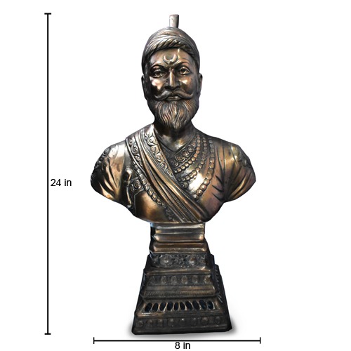 Gun Metal Copper Chhatrapti Shivaji Maharaj Idol