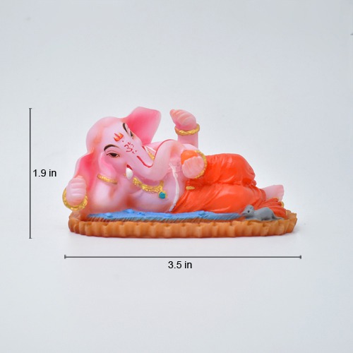 Sleeping Ganesha Idol for Cr Dashboard ( Size 5 x 9 x 5 cm)