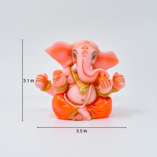 Big Ears Small Taklu Ganpati for Car Dashboard , Home and Office