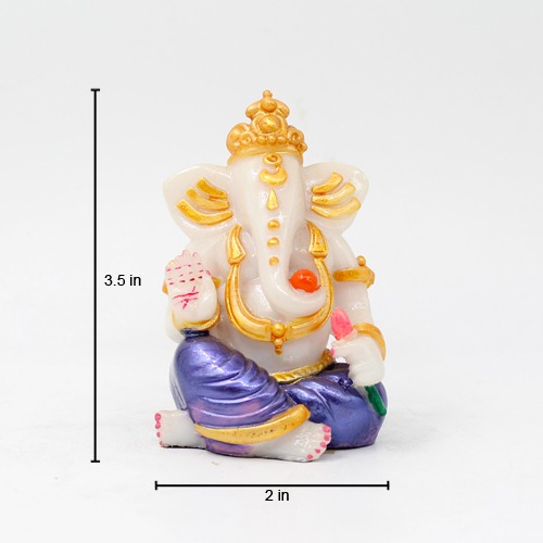 Elegant Glossy Lord  Ganesh Statue For Home Decor