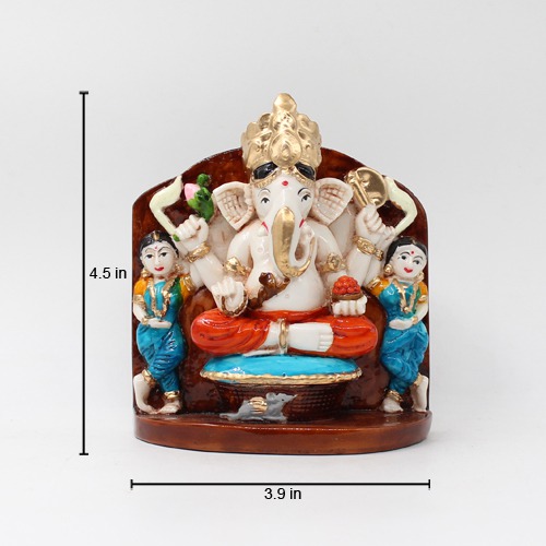 M ulticolor Small Siddhivinayak  Ganpati Statue For Home & Office