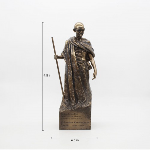 Mahatma Gandhi Statue| Resin Metallic