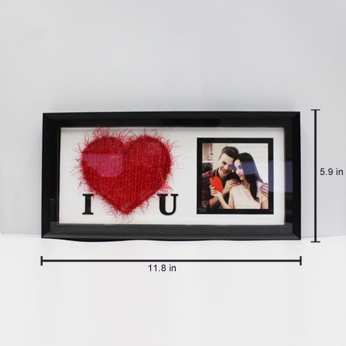 Love Memories personalized Wooden Photo Frame. For Him / Her