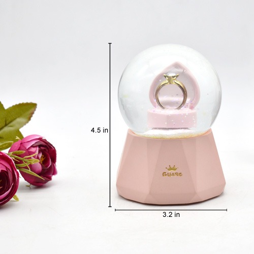 Beauty and The Beast Eternal Enchanted Ring in a glass dome with LED Lightings perfect gift for propose day , valentines day