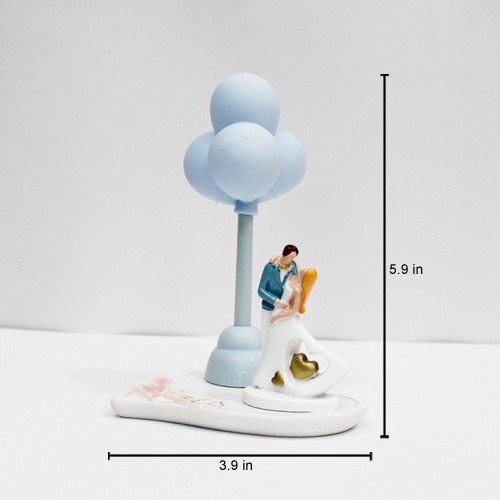 Valentine Romantic Love Couple With Balloon Shape lamp Lighting Effect