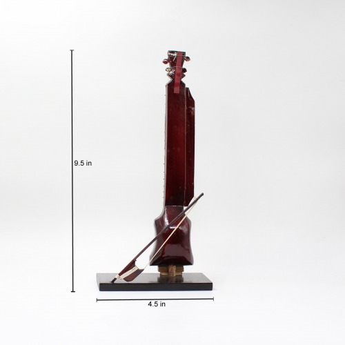 Wooden Miniature Musical Instrument Curio - Dilruba