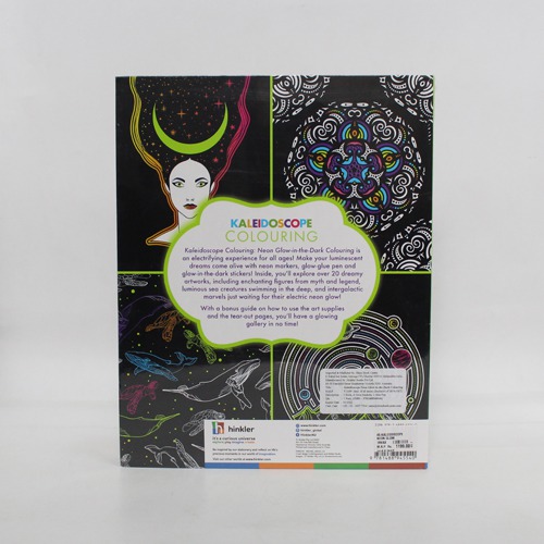 Kaleidoscope Neon Kit Glow in the Dark Colouring Kit