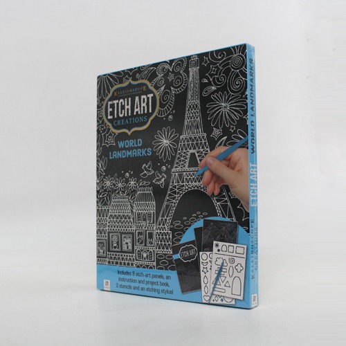 Kaleidoscope Etch Art Creations: World Landmarks Activity Book