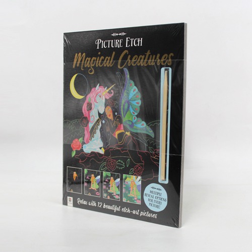 Hinkler Picture Etch - Magical Creatures | Activity Books | Magic | Mystical | Fairy tales