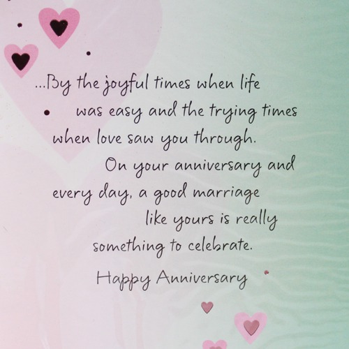 A Good Marriage is Measured by More than just the number................. you're still Working On!| Anniversary Greeting Card