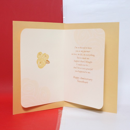 On Our Anniversary Just Wanted You To Know Bow Glad I Feel To be Sharing This Life With You |Anniversary Greeting Card