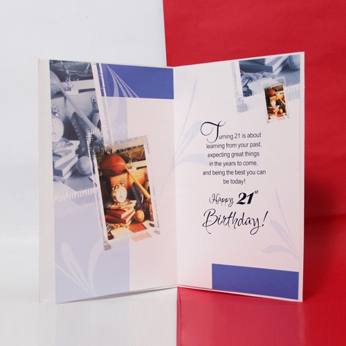 On Your 21th Birthday | Birthday Greeting Card