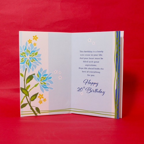 On Your 20th Birthday With Love | Birthday Greeting Card