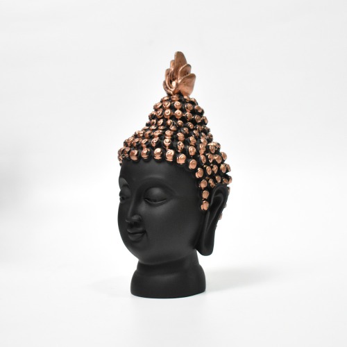 Golden Buddha Face Small Statue | Gautam Buddha Idol Statue for Home | living room | study room | Gifting items Decorative Showpiece