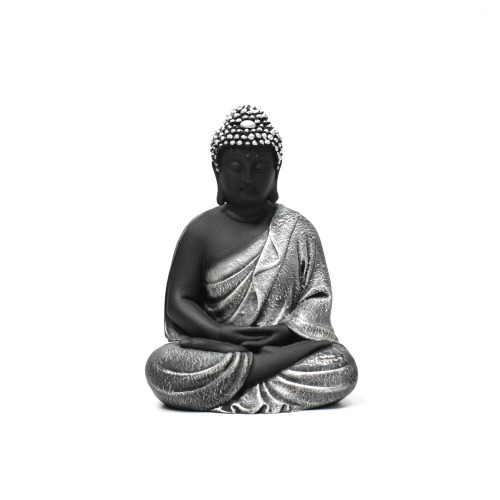 Fiber White Sitting Buddha | Religious Idol of Lord Gautam Buddha Statue Big Size Idols Decorative Showpiece