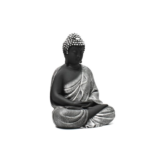 Fiber White Sitting Buddha | Religious Idol of Lord Gautam Buddha Statue Big Size Idols Decorative Showpiece