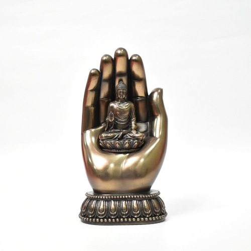 Single Hand Buddha Sitting Statue | Religious Idol of Lord Gautam Buddha Statue Big Size Idols Decorative Showpiece