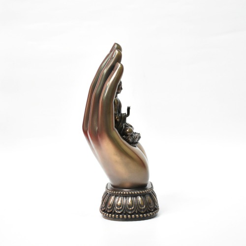 Single Hand Buddha Sitting Statue | Religious Idol of Lord Gautam Buddha Statue Big Size Idols Decorative Showpiece