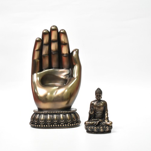 Single Hand Buddha Sitting Statue | Religious Idol of Lord Gautam Buddha Statue Big Size Idols Decorative Showpiece