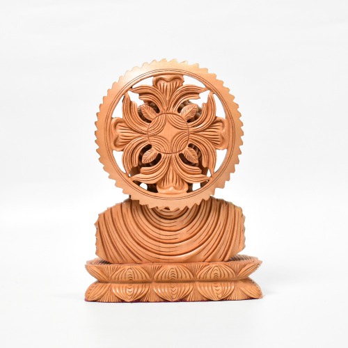 Big Buddha Face Wooden Statue | Religious Idol of Lord Gautam Buddha Statue Big Size Idols Decorative Showpiece