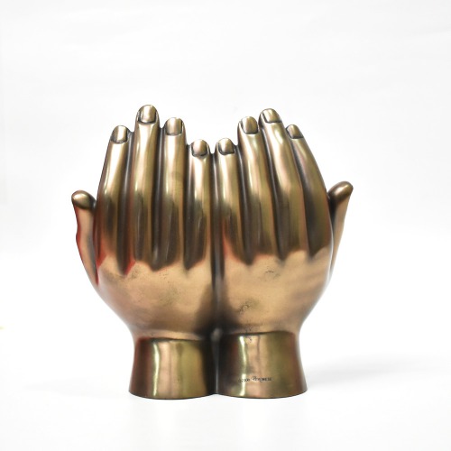 Sitting Buddha In Double Hand | Lord Buddha Statue In Blessing Posture Sitting Idol Decorative Showpiece