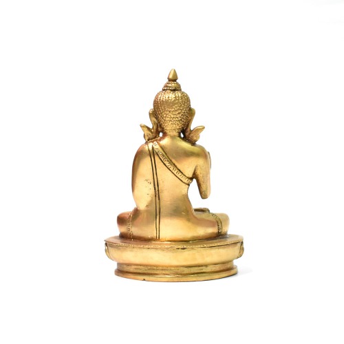 Small Copper Buddha Gold Finish Statue | Gautam Buddha Idol Statue for Home | living room | Gifting items Decorative Showpiece