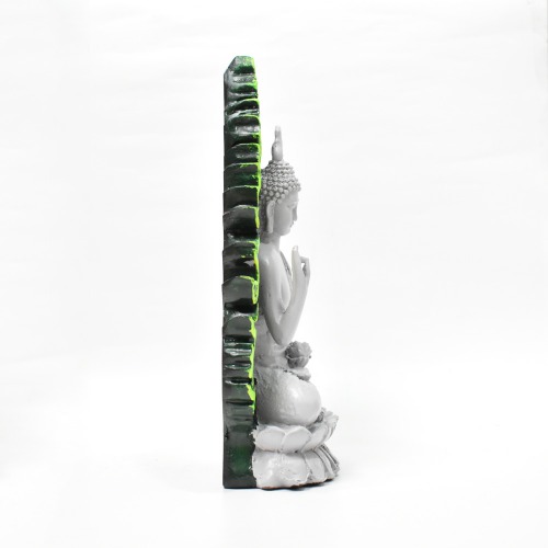 White Gautama Buddha Statue With Green Leaves Tree | Spirituals | Gautama Buddha | Buddha | Home decor