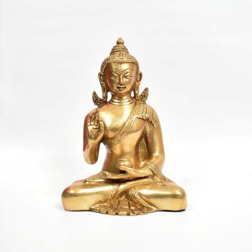 Lord Buddha Statue In Blessing Posture Sitting Idol Decorative Showpiece | Spirituals | Gautam Buddha | Buddha | Home decor