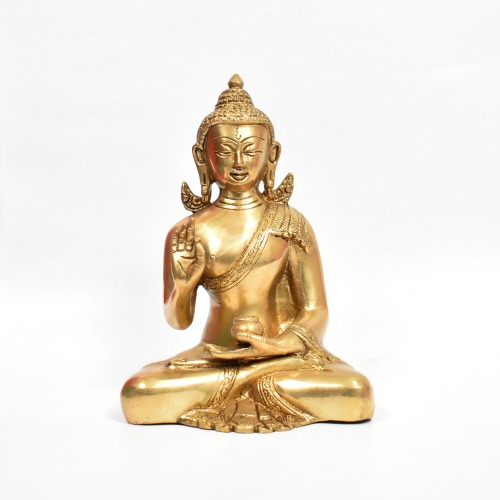 Lord Buddha Statue In Blessing Posture Sitting Idol Decorative Showpiece | Spirituals | Gautam Buddha | Buddha | Home decor