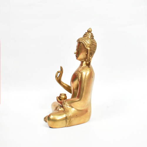 Lord Buddha Statue In Blessing Posture Sitting Idol Decorative Showpiece | Spirituals | Gautam Buddha | Buddha | Home decor