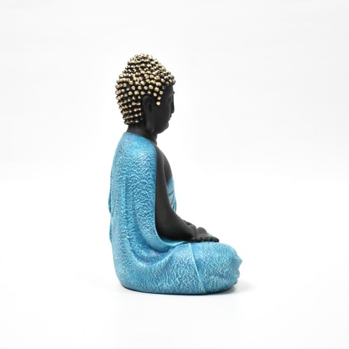 Multi colour Buddha Seated Fiber Statue | Meditating Buddha Statue For Home Decor | Lord Gautama Buddha