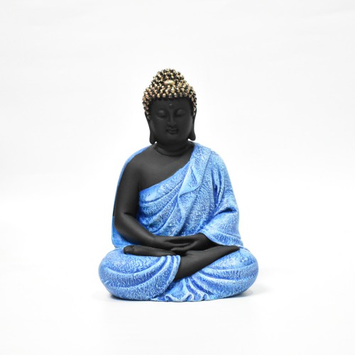 Multi colour Buddha Seated Fiber Statue | Meditating Buddha Statue For Home Decor | Lord Gautama Buddha