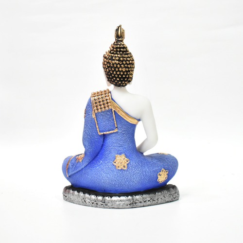 White Antique Lord Buddha Statue| Murti for Mandir | Temple | Home Decor Decorative Showpiece