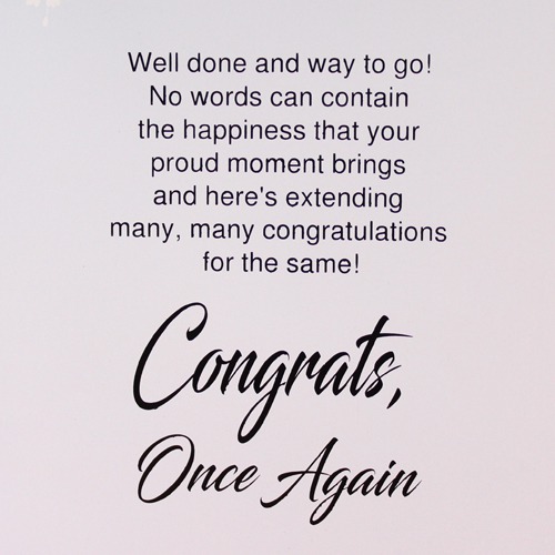 Congratulations On Your Achievement | Congratulation Greeting Card