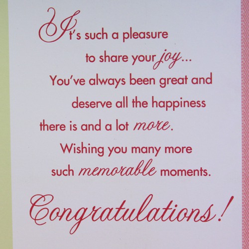 Heartiest Congratulation Just For You| Congratulation Greeting Card