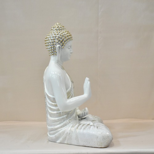 Two Colour Buddha Murti Religious Idol of Lord Gautam Buddha Statue Big Size Idols Decorative Showpiece