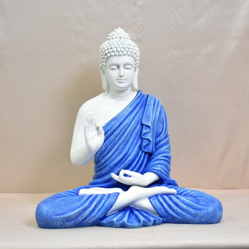 Two Colour Buddha Murti Religious Idol of Lord Gautam Buddha Statue Big Size Idols Decorative Showpiece