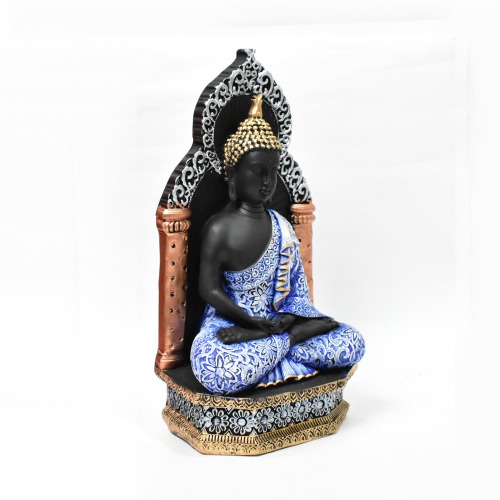 Blue Colour Buddha Statue In Meditating Position Statue | Spirituals | Gautam Buddha | Buddha | Home decor