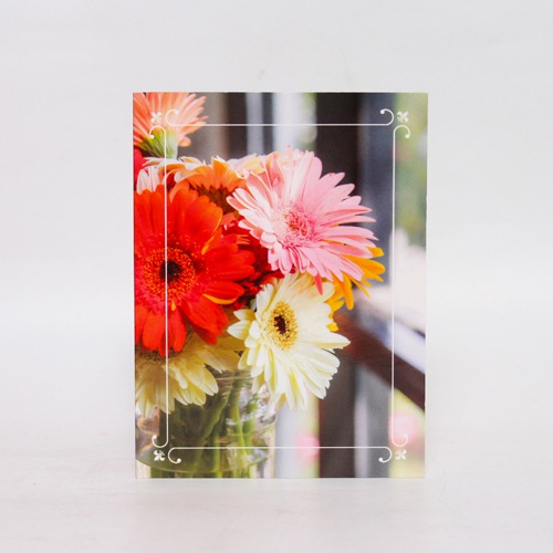 Flower Printed Note Cards | 6 Different Card Set