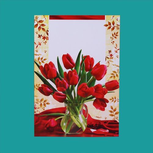 5 Unique Floral Note Card( Set of 5 Card )