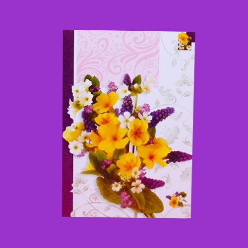 5 Unique Floral Note Card( Set of 5 Card )