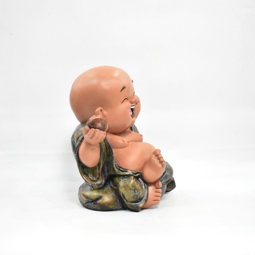 Laughing Little Monk Buddha Set Of 3 Statue | Buddha Statue Monk| Figurine Home Decorative Showpiece