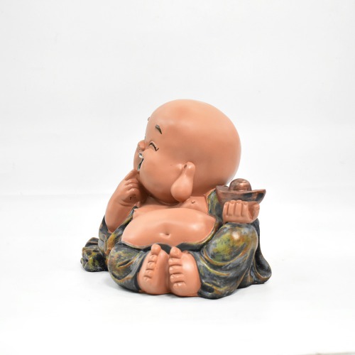 Attractive Monk Buddha Statue | Buddha Monk Statue Figurines Showpiece for Home | Office Decoration