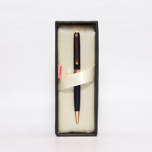 Intellio Rhein Matte Black & Gold Slim Ball Pen